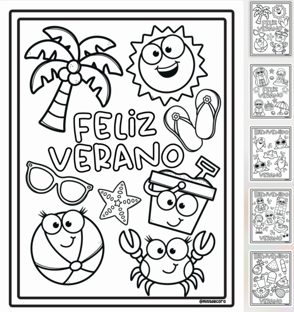 COLOREA: Bienvenido Verano